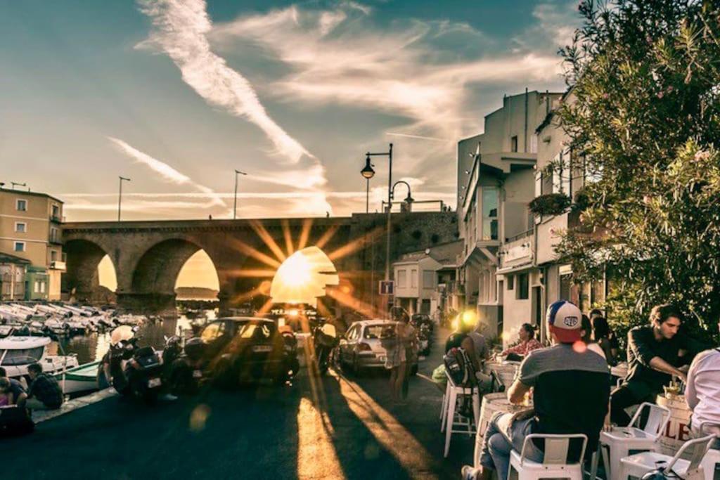 Superbe Logement Au Vallon Des Auffes Marseille Exteriér fotografie